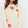 Online &Isla Cherry Lip Intarsia Crew