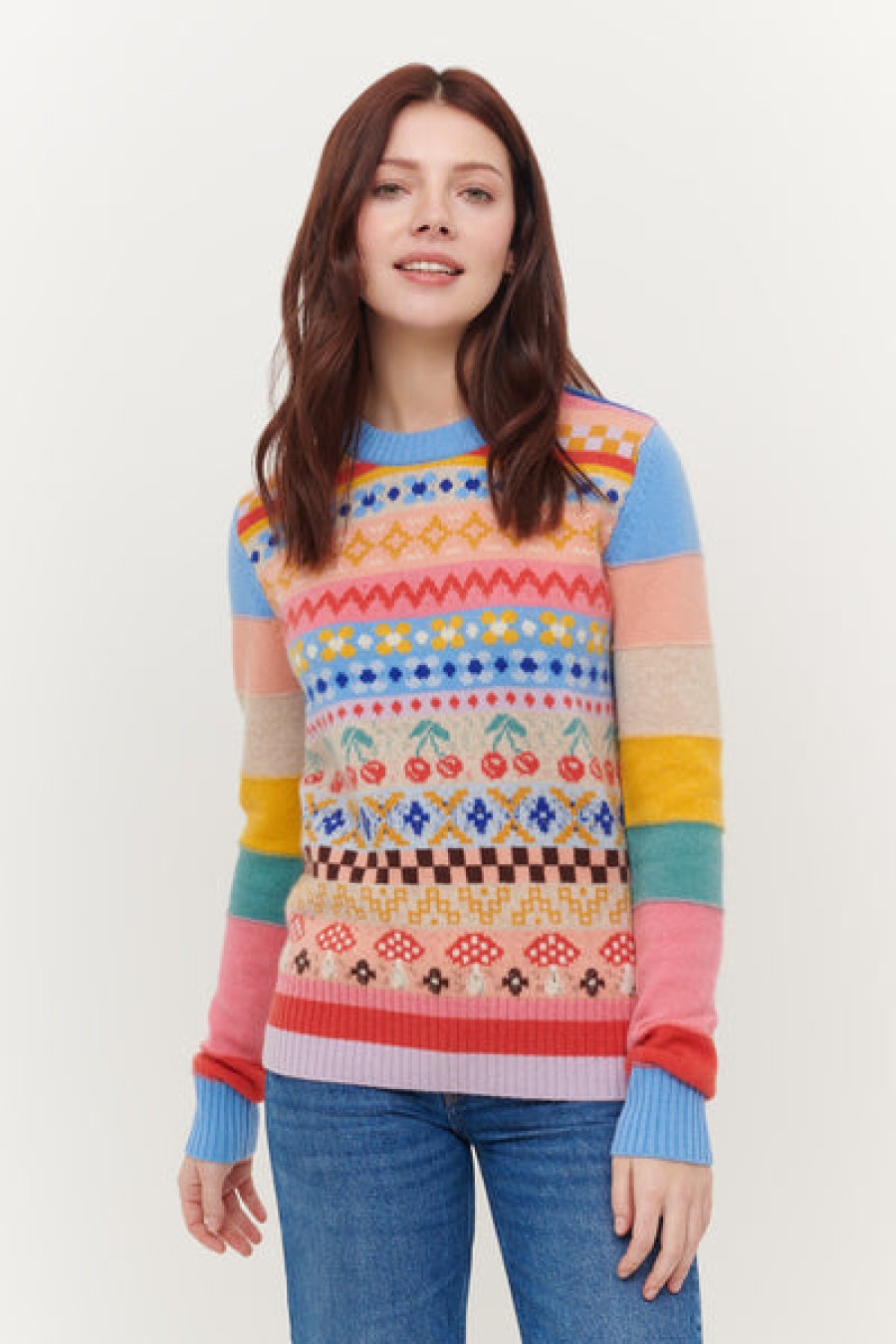 Clearance &Isla Polly Fair Isle Crew