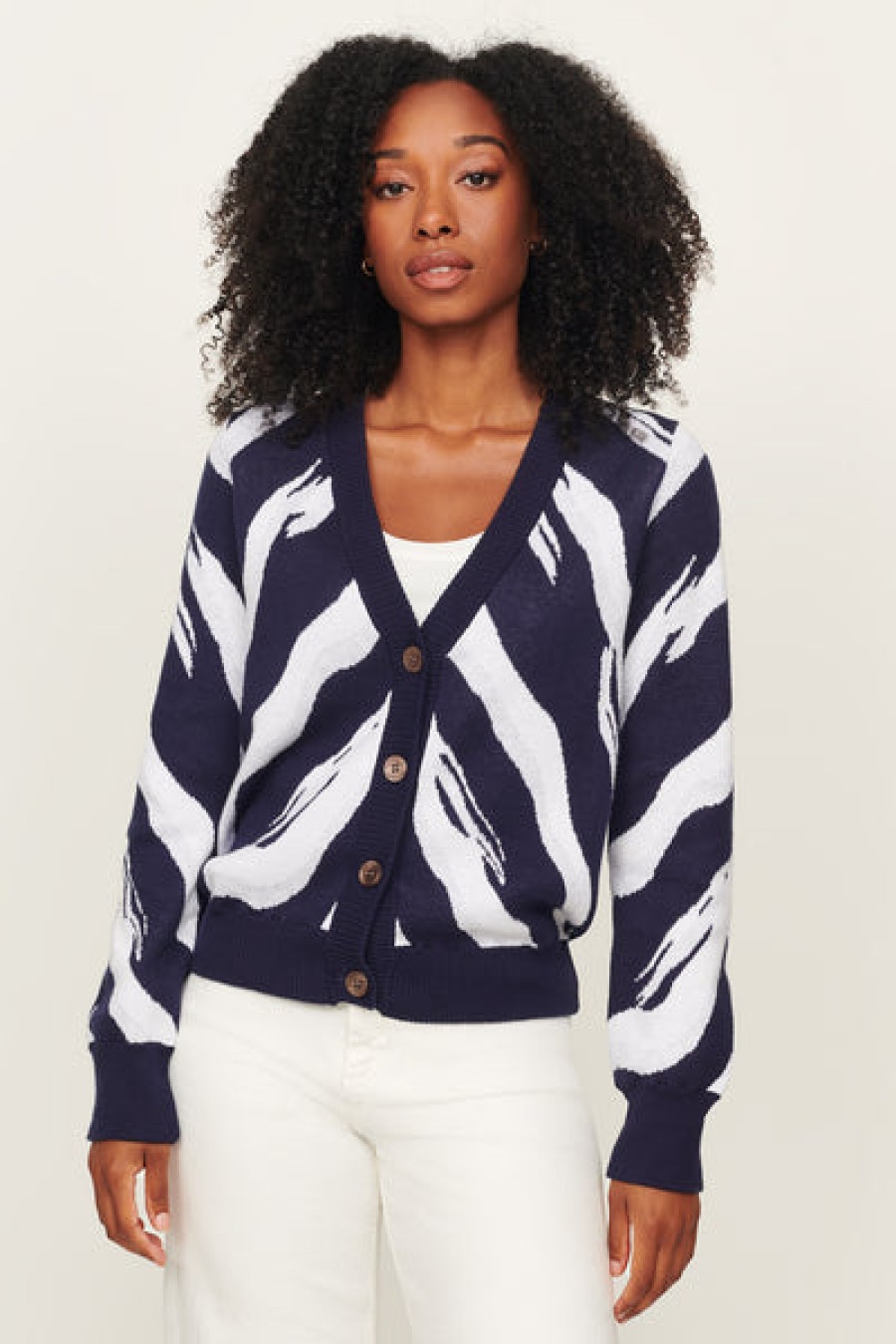 Online &Isla Mila Zebra-V-Cardigan