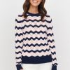 Clearance &Isla Levi Wave Stripe Crew