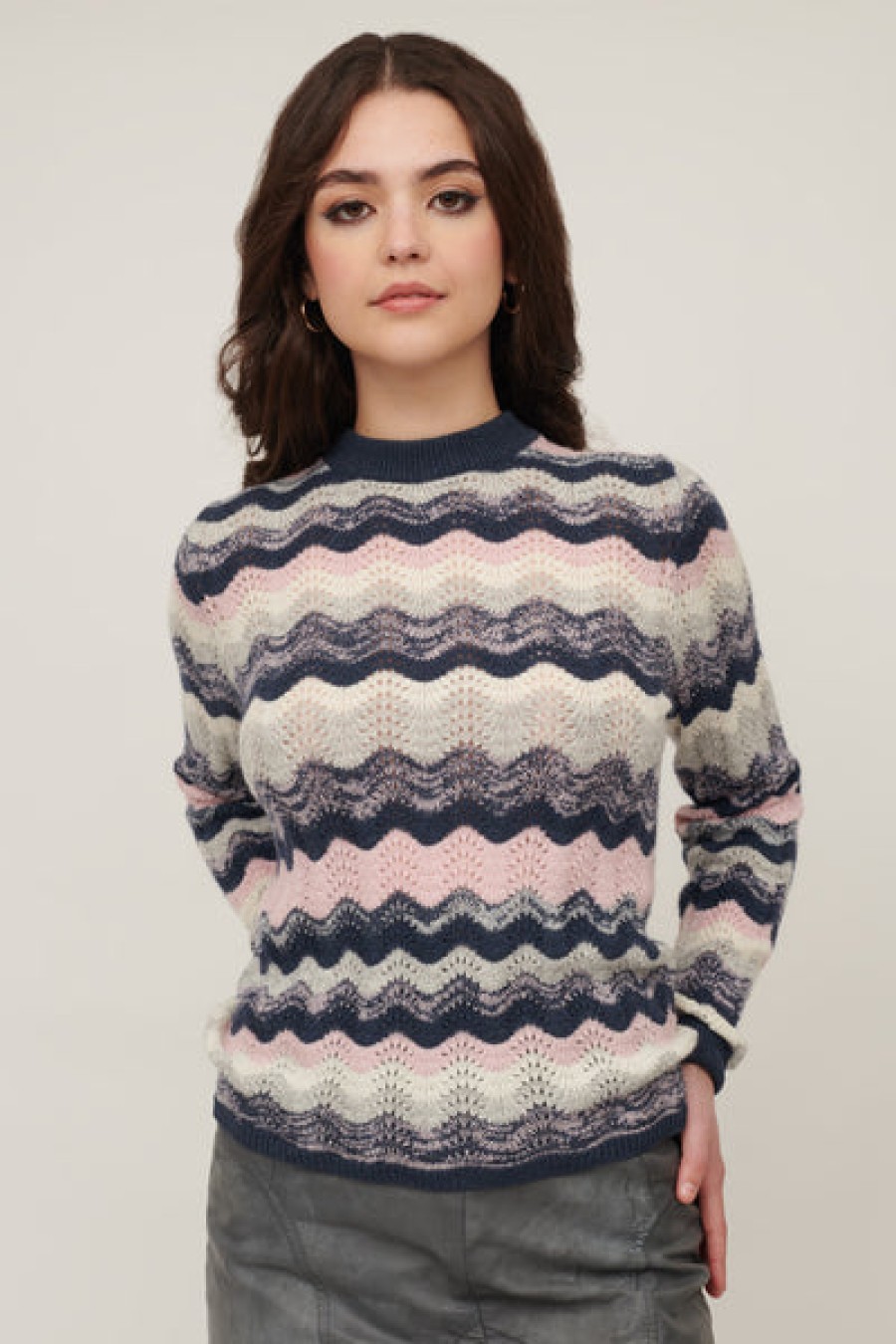 Hot &Isla Cerys Wave Stripe Crew