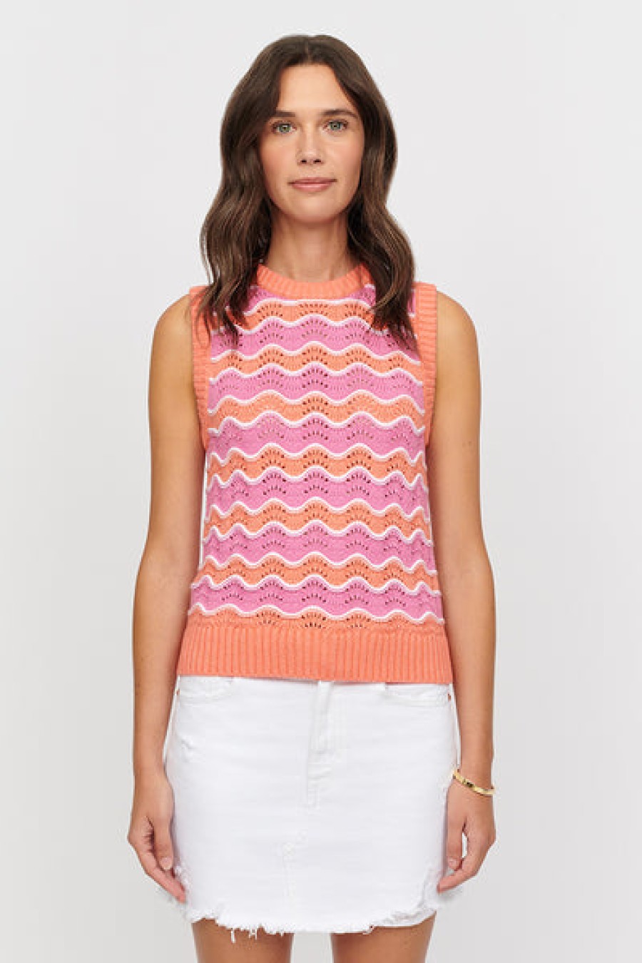 Clearance &Isla Chloe Wave Stripe Weste