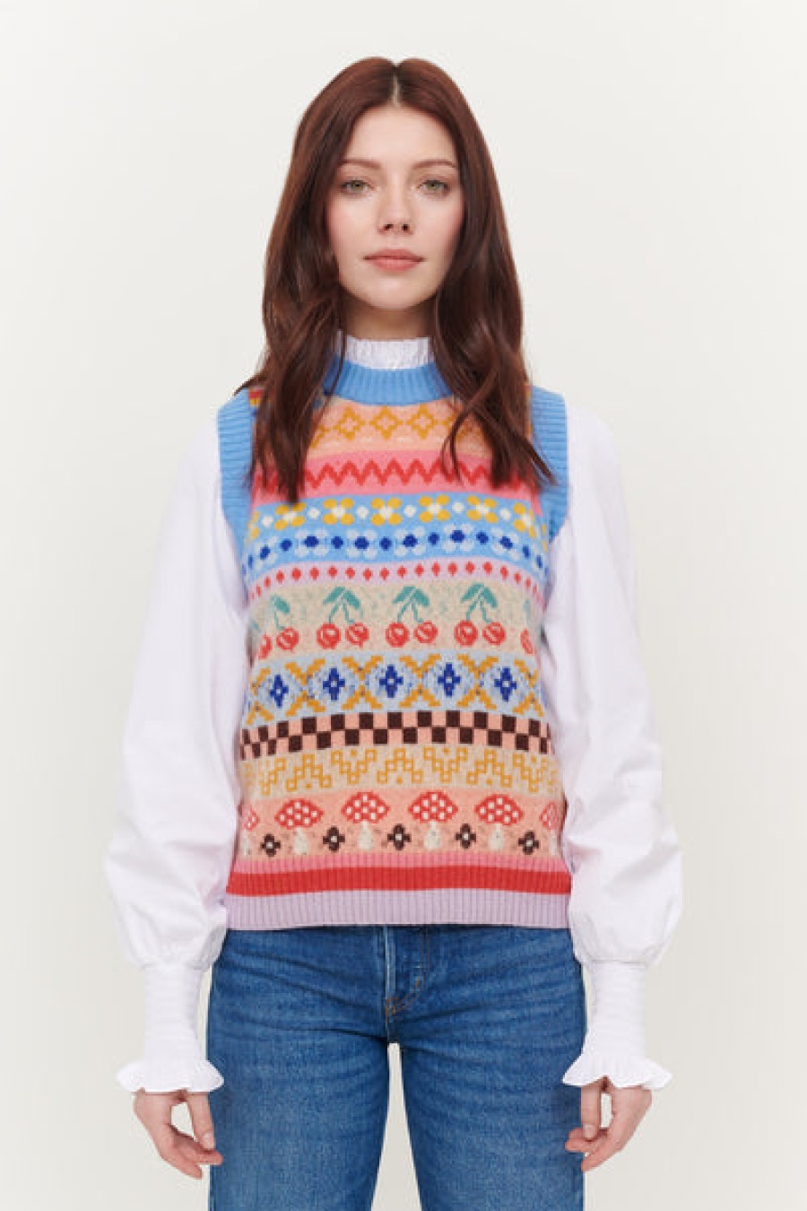 Wholesale &Isla Harper Fair Isle Weste